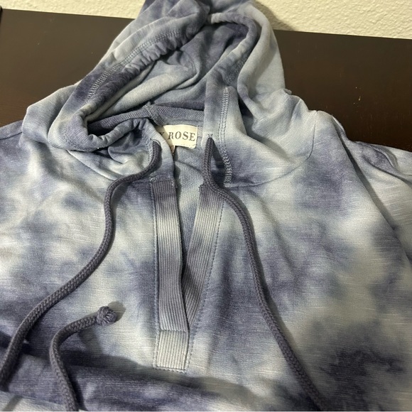 KNOX ROSE Tie Dyed V-Neck Long Sleeve Hoodie Sz XXL - Picture 7 of 14